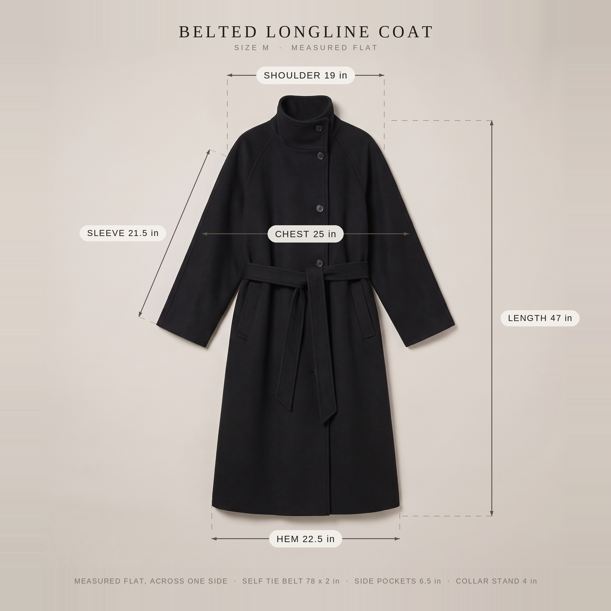 Belted Longline Coat