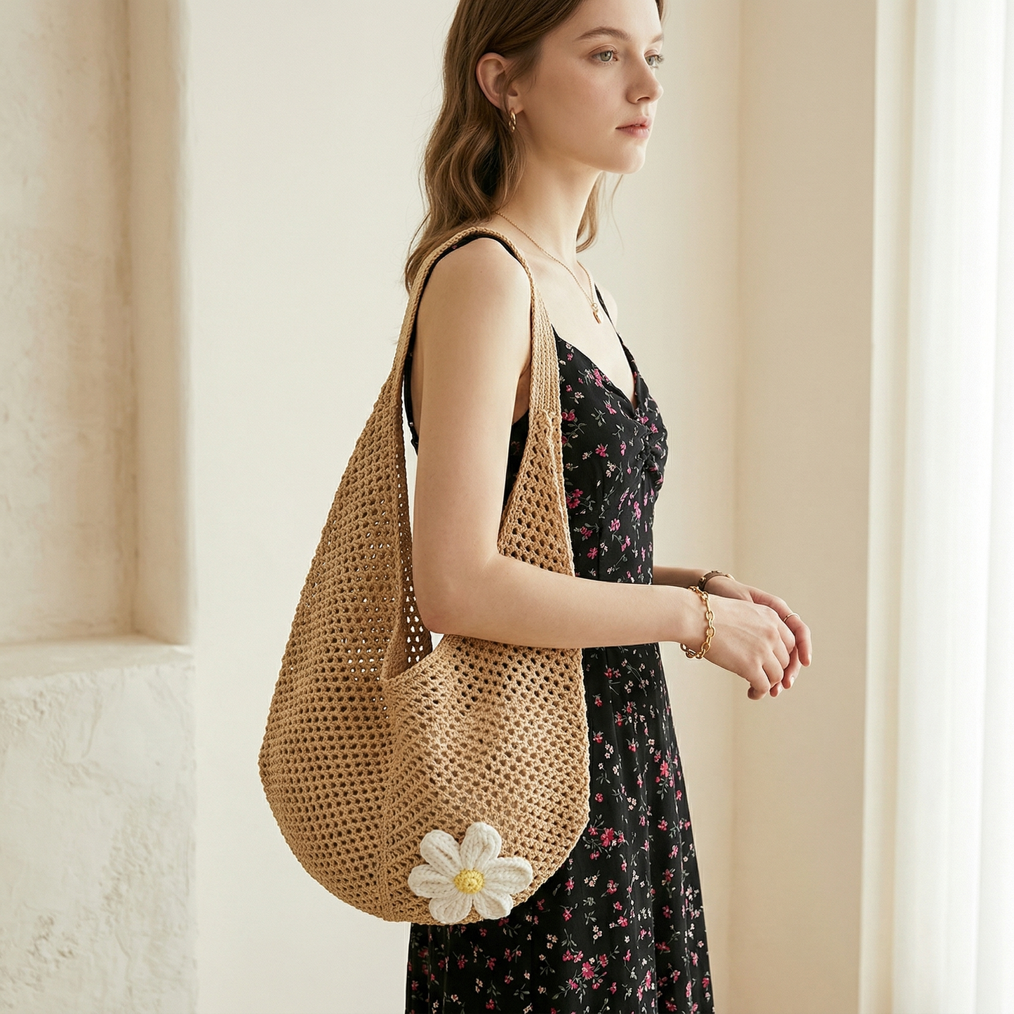 Bloom Crochet Tote